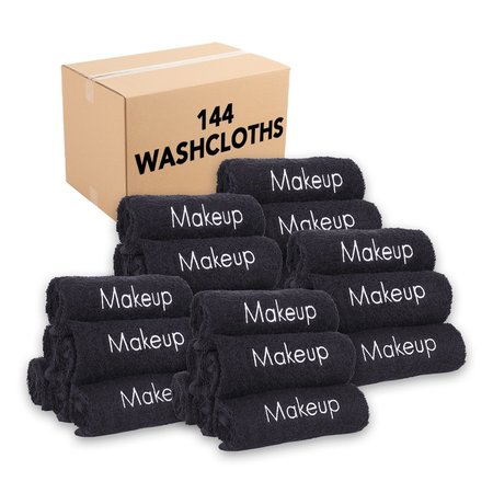 MONARCH Makeup  Fleece Towels, 108PK MU-BLACK